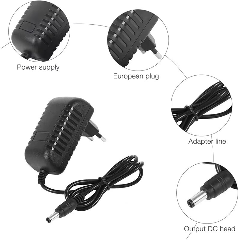 AEVYVKV Netzteiladapter AC 220V auf DC 12V in Schwarz - Bild 3