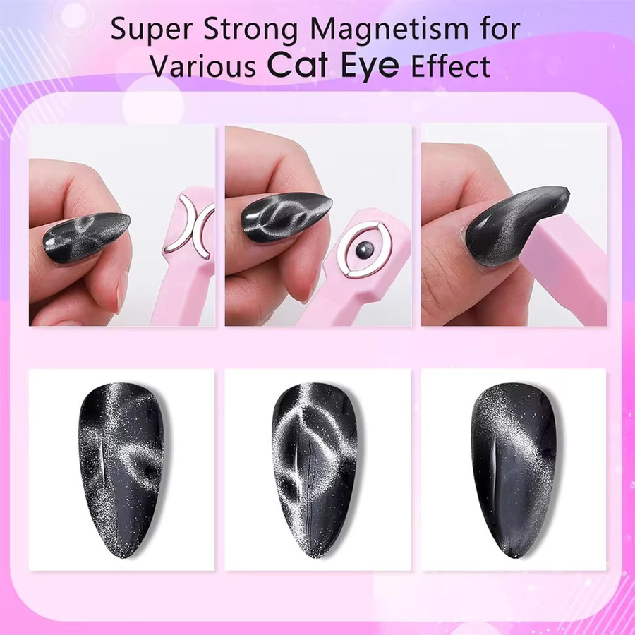 LULAA 3in1 Cat Eye Magnet Stick, Pink, Schimmernd - Bild 4