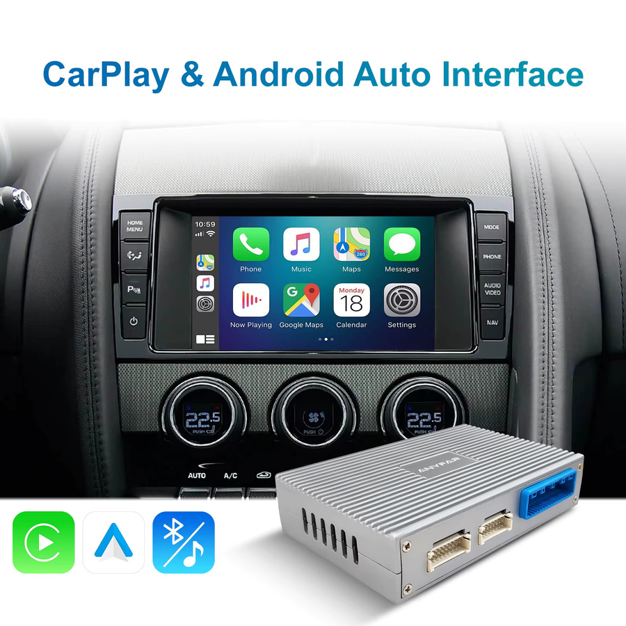 LEXXSON Drahtloses CarPlay und Android Auto Interface Upgrade Kit für Jaguar XE XF XJL F-TYPE 2012-2016 mit Bluetooth und Wi-Fi - Bild 2