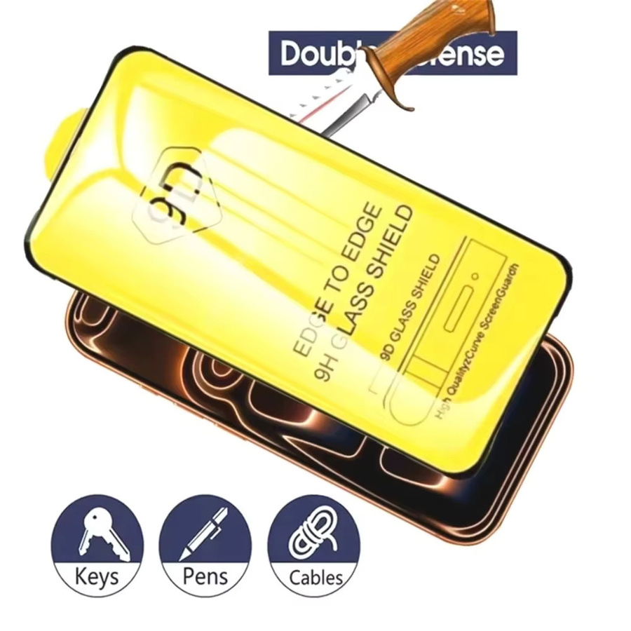 Amour Brave 5er Set 9D Schutzgläser für iPhone 17 16 15 14 13 12 Pro Max Plus 16e 17e Air Gehärtetes Glas Vollflächiger Displayschutz Transparent - Bild 2