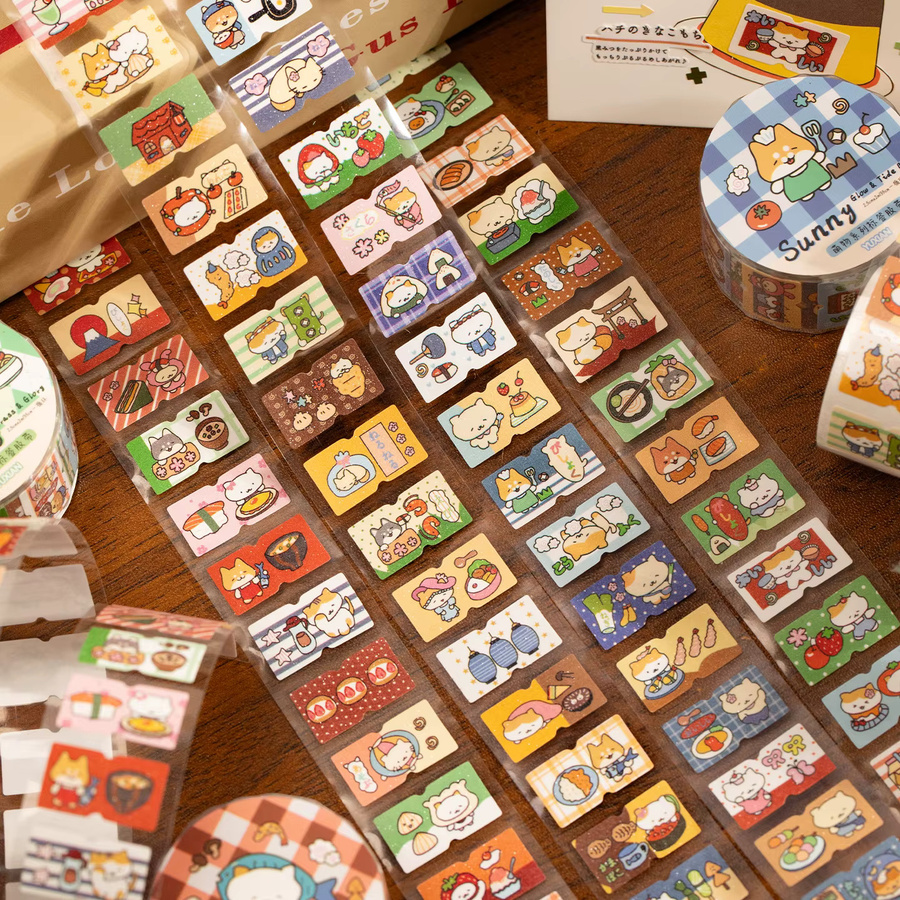 Showa Washi Tape Multicolour DIY Journal Masking Tape für Scrapbooking und Schreibwaren - Bild 2