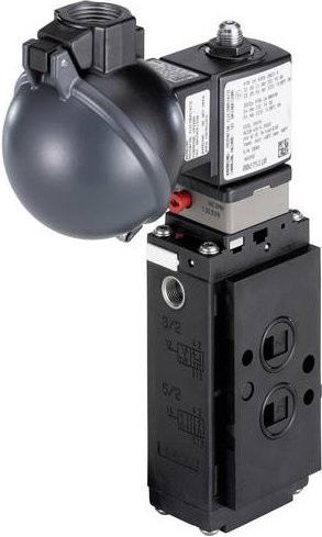 Bürkert Pneumatikventil 6519 350481 in Schwarz mit maximal 10 bar - Bild 1