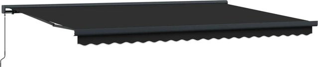 vidaXL Einziehbare Markise Anthrazit aus Polyester und Metall B/T: 500 x 300 cm - Bild 1