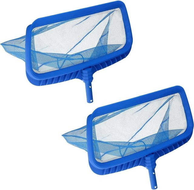 Amapool Poolkescher Deluxe Set aus Kunststoff in Blau, 2 Stück - Bild 1
