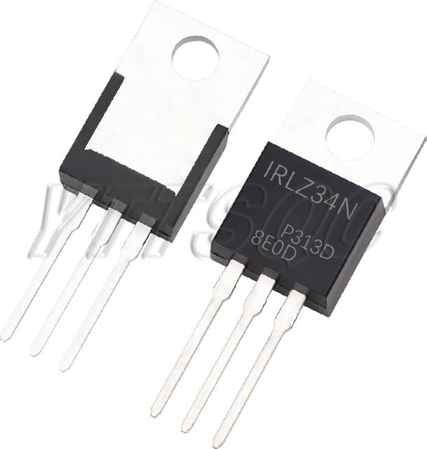 10er Set MOSFET Transistoren TO-220 in Schwarz (IRF9Z24, IRF9Z34, IRLZ24N, IRLZ34N, IRLZ44N, IRFZ44N) - Bild 1