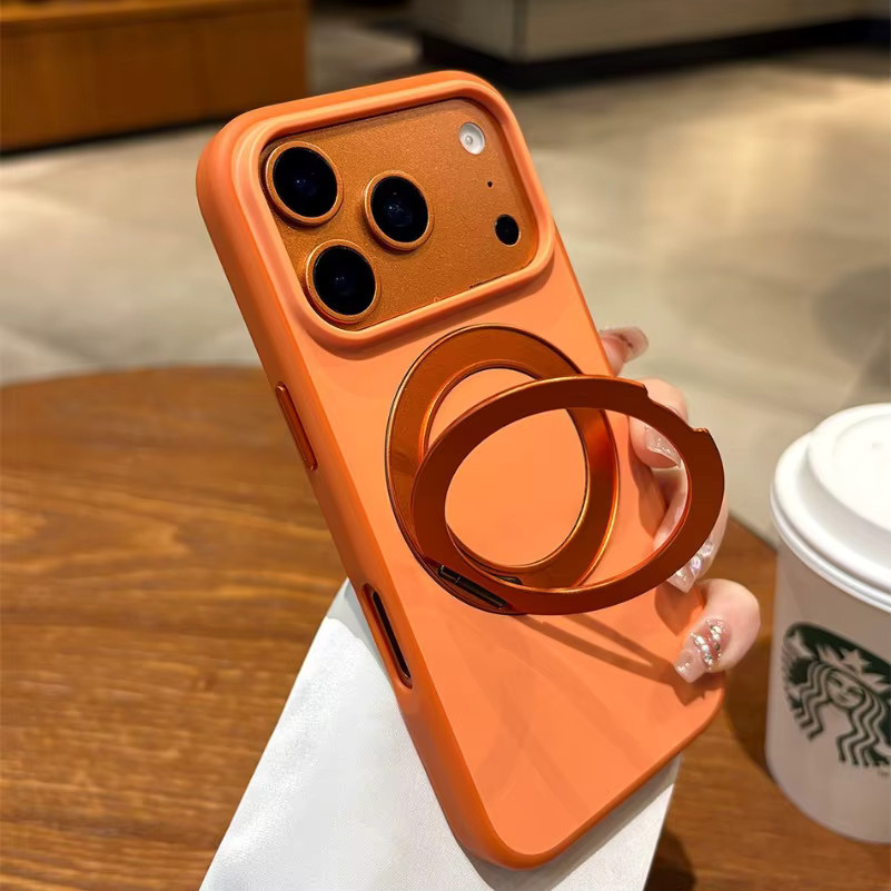 NUCWIN Matte Magnetische Schutzhülle mit 360 Grad Drehständer für iPhone 17 16 15 14 13 Pro Max, MagSafe Kompatibel, Farbe: Blau - Bild 4