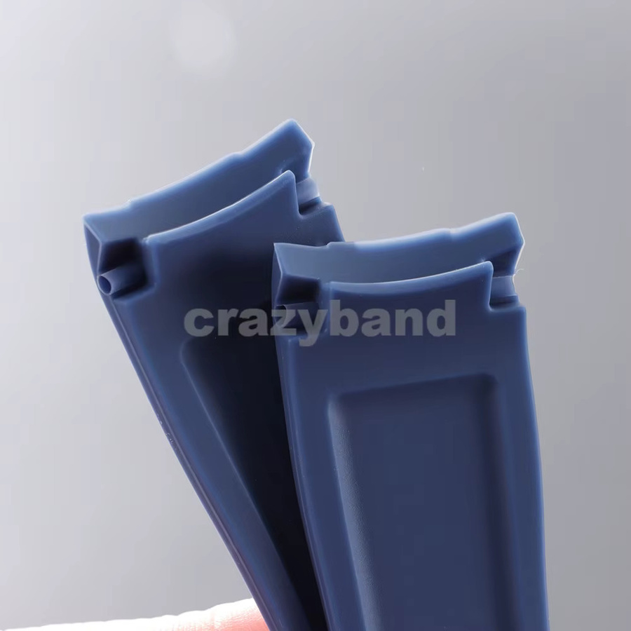 Crazyband Uhrenarmband Silikon, gebogenes Ende, Unisex - Bild 2