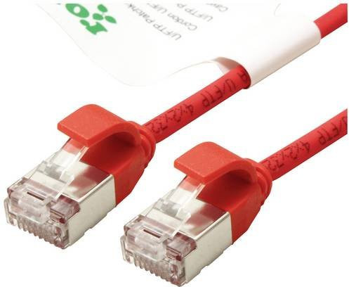 Roline Green U/FTP Patchkabel Cat.6A Ethernet/LAN LSOH Slim, rot, 0,3 m - Bild 1