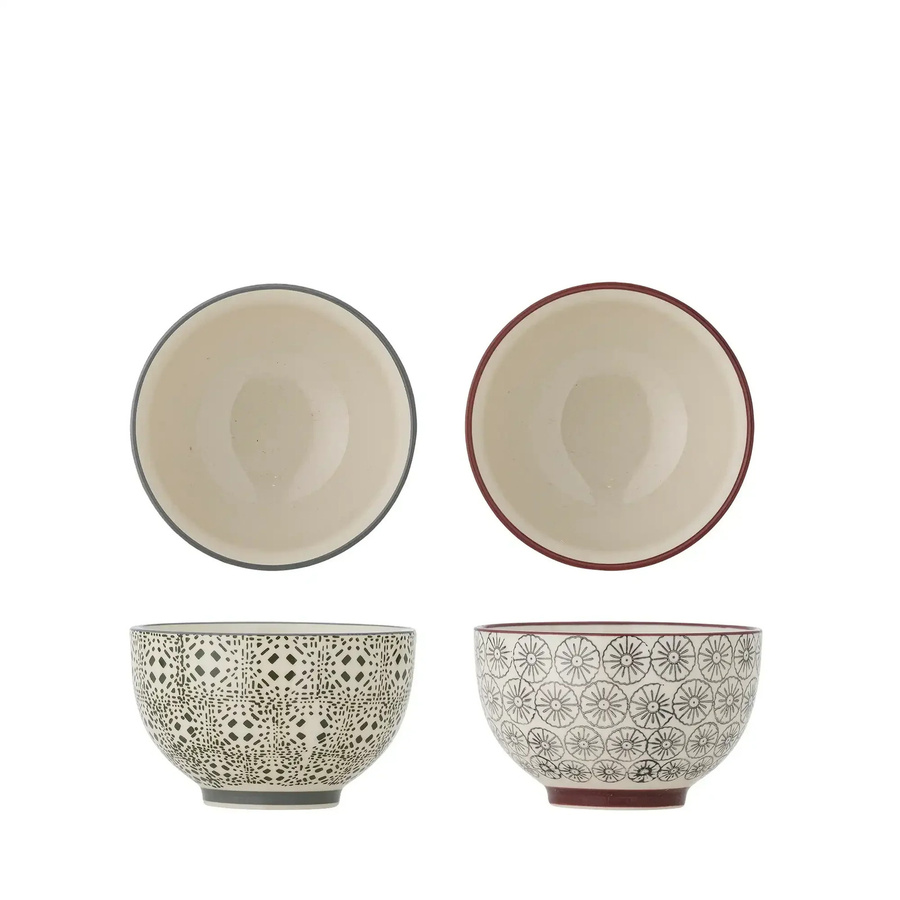 Bloomingville Keramikschale Karine in Grün, Set von 2 Stück, Durchmesser: 10 cm - Bild 1
