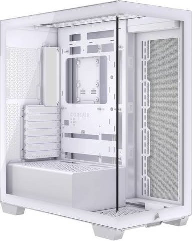 Corsair 3500X Mid-Tower-Gehäuse in Weiß mit E-ATX-Unterstützung und Seitenteil aus gehärtetem Glas sowie USB-C-Anschluss - Bild 1