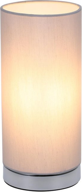 Moderne TOMTOP JMS Tischleuchte in Grau mit Touch-Steuerung, dimmbar und inklusive LED-Leuchtmittel für Wohnzimmer, Schlafzimmer und Büro - Bild 1