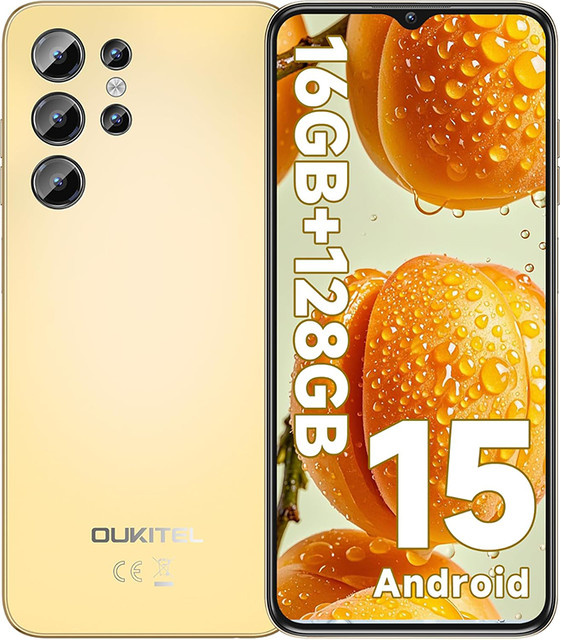 OUKITEL C1 Android 15 Smartphone in Weiß mit 128 GB Speicher, 16 GB RAM, 6,52 Zoll Waterdrop-Bildschirm, 5150mAh Akku und 13MP Kamera - Bild 1