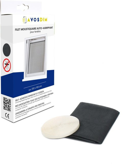 Avosdim 3er-Set Fliegennetz mit Klettband aus Mesh, Breite: 150 cm, Höhe: 180 cm - Bild 1