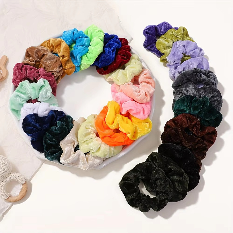 HAHAYL Scrunchies Samt Haarband, 40 Stück, Damen - Bild 2