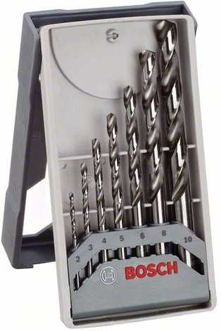 Bosch Mini X-Line Metallbohrer-Set HSS-G 7-teilig, Silber, 2-10 mm - Bild 1