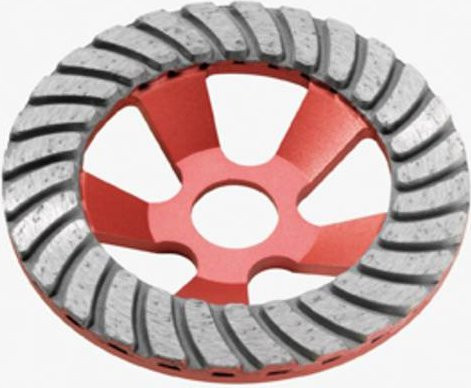 Flex 348899 Trocken-Diamantschleifteller Turbo-Jet für Winkelschleifer in Rot - Bild 1
