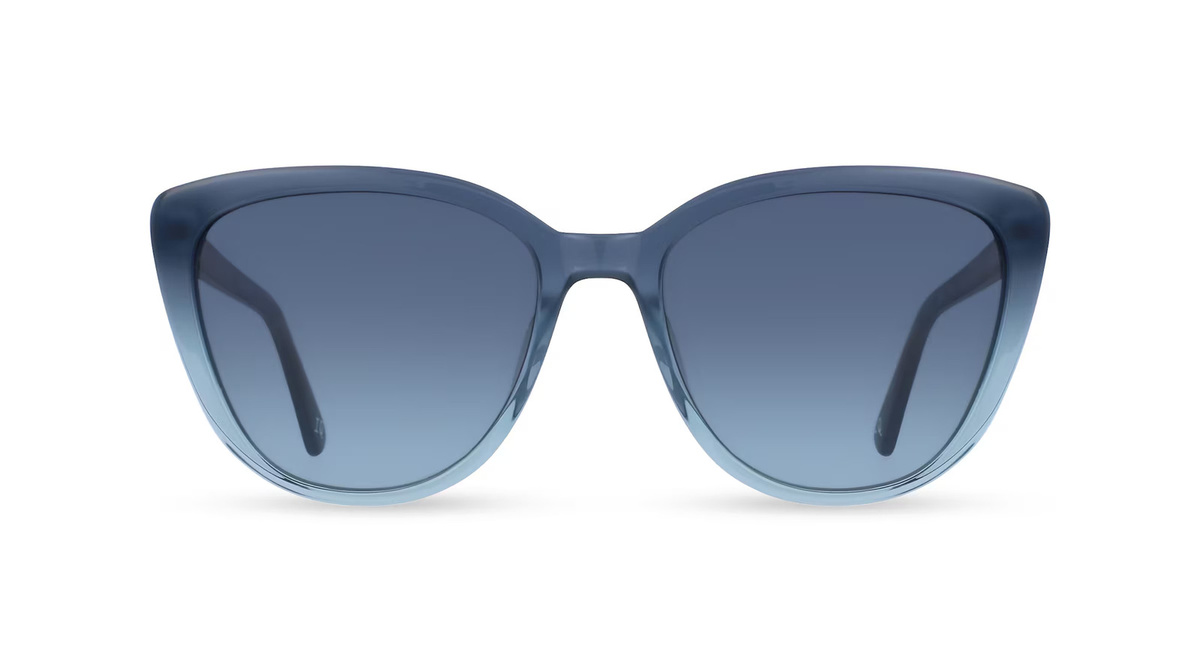 Botaniq 7004 Sonnenbrille, Vollrand, Butterfly, Acetat, Herren, Blau, Grau - Bild 1