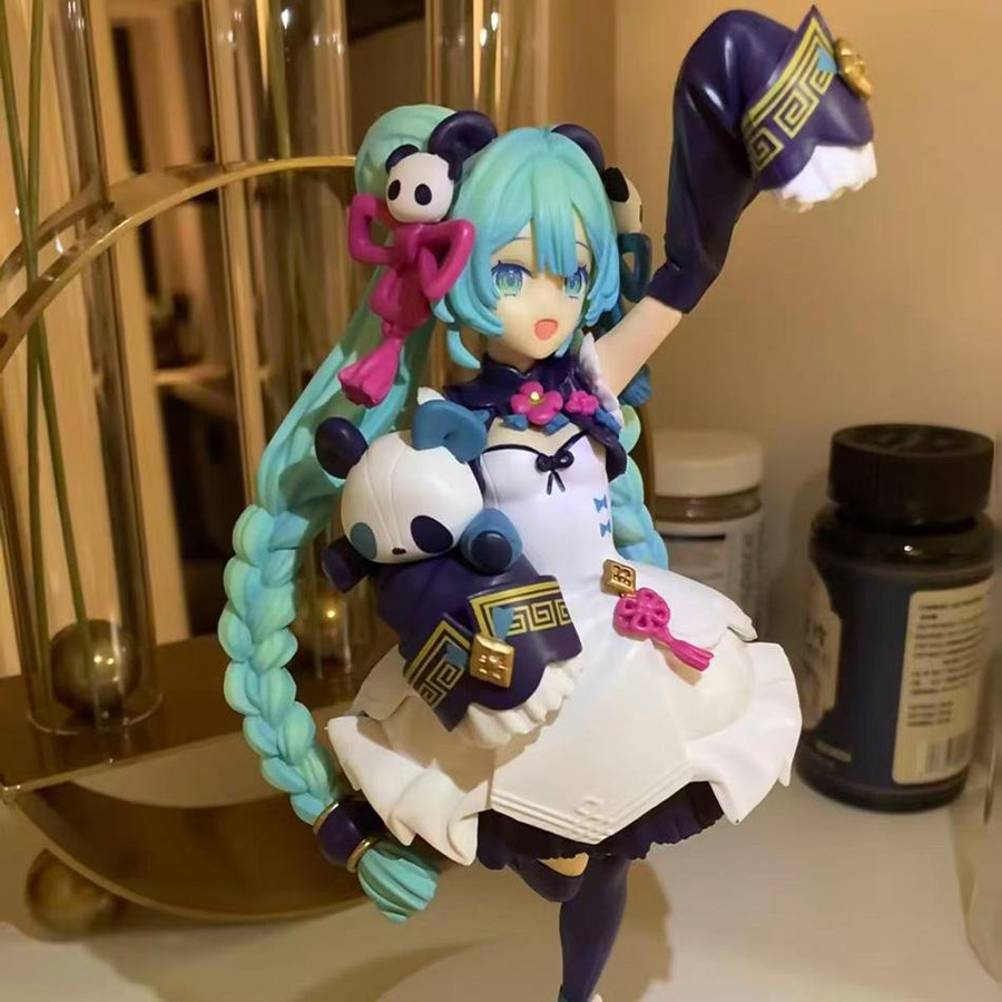 Yiran toy 1 Hatsune Miku Action Figur Panda Design 18cm PVC - Bild 2