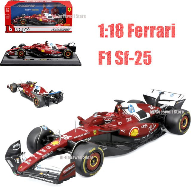 Bburago Leclerc Charles & Lewis Hamilton Legierungsmodell, 1:18, Set / Bundle - Bild 1