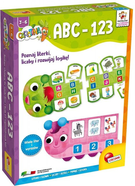 Lisciani abc - 123 lerne Buchstaben Zahlen, Kinderspiel, ab 3 Jahre - Bild 1