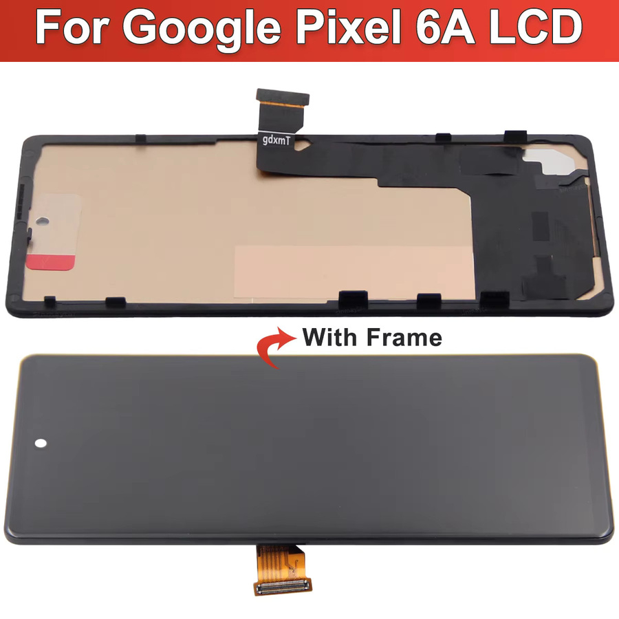 Sinmaytai TFT LCD Touch Digitizer Display mit Rahmen für Google Pixel 6A in Schwarz - Bild 3