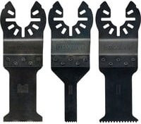 DeWalt Multitool-Zubehörset DT20713-QZ, 3-teiliger Bimetal Sägeblatt-Satz für Holz und Kunststoff, Schwarz - Bild 1