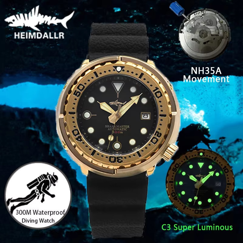 HEIMDALLR Taucheruhr, Bronze, Automatik, Herren, Saphirglas, 30 ATM - Bild 2
