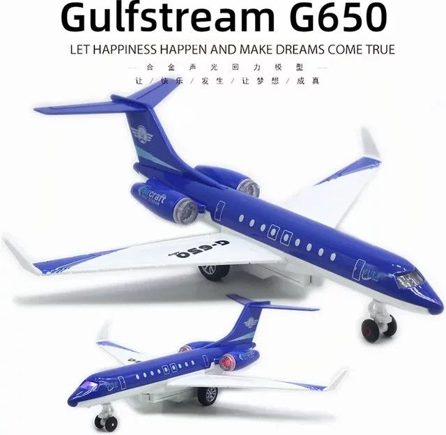 WELLY ARJ21 Geschäftsflugzeugmodell aus Legierung in Blau und Weiß mit Displayständer und Beleuchtung, Länge: 25,5 cm - Bild 1