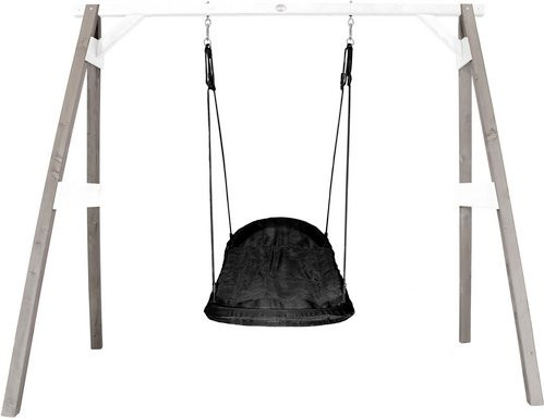 AXI Nestschaukel Roxy aus Hemlock-Holz in Grau und Weiß, B/T/H: 160 x 254 x 207 cm - Bild 3