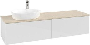 V&B Waschtischunterschrank Antao ohne Frontstruktur in Weiß, B/T: 160 x 50 cm - Bild 1