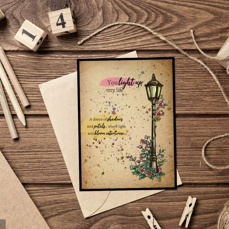 Transparenter Blumen-Stempel aus Kunststoff für DIY Scrapbooking und Fotoalben - Bild 3