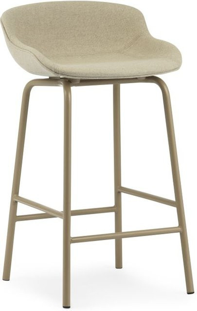 Normann Copenhagen Hyg Barhocker mit Vollpolsterung in Beige im skandinavischen Stil, Höhe: 65 cm - Bild 1