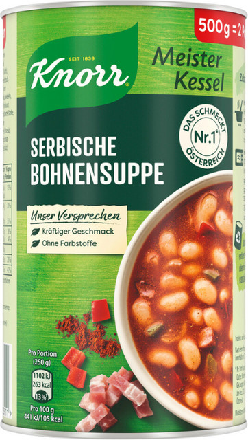 Knorr Meister Kessel Serbische Bohnensuppe 500 g - Bild 1