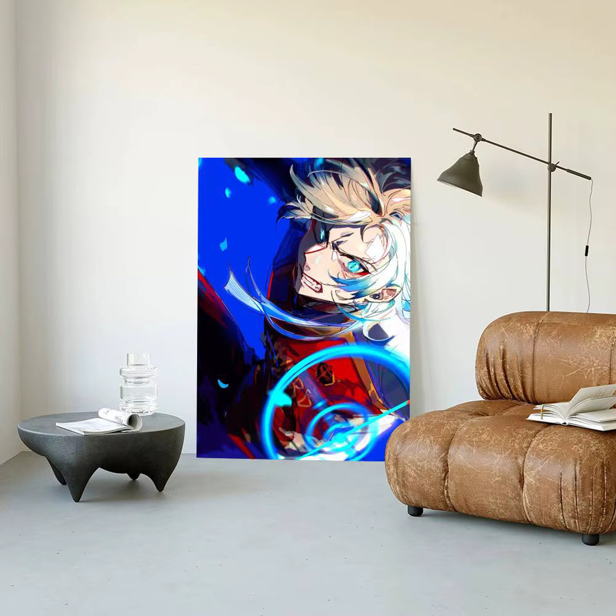 Moetch Anime Kaiser Blue Lock Poster Aufkleber, wasserfeste Wandkunst für Wohnzimmer und Schlafzimmer, Mehrfarbig - Bild 6