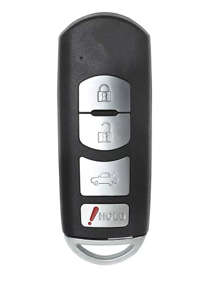 KEYECU Smart Key Fob Fernbedienung für Mazda 6 mit 4 Tasten, 315 MHz FSK, 4D63 Chip, Farbe: Schwarz - Bild 5