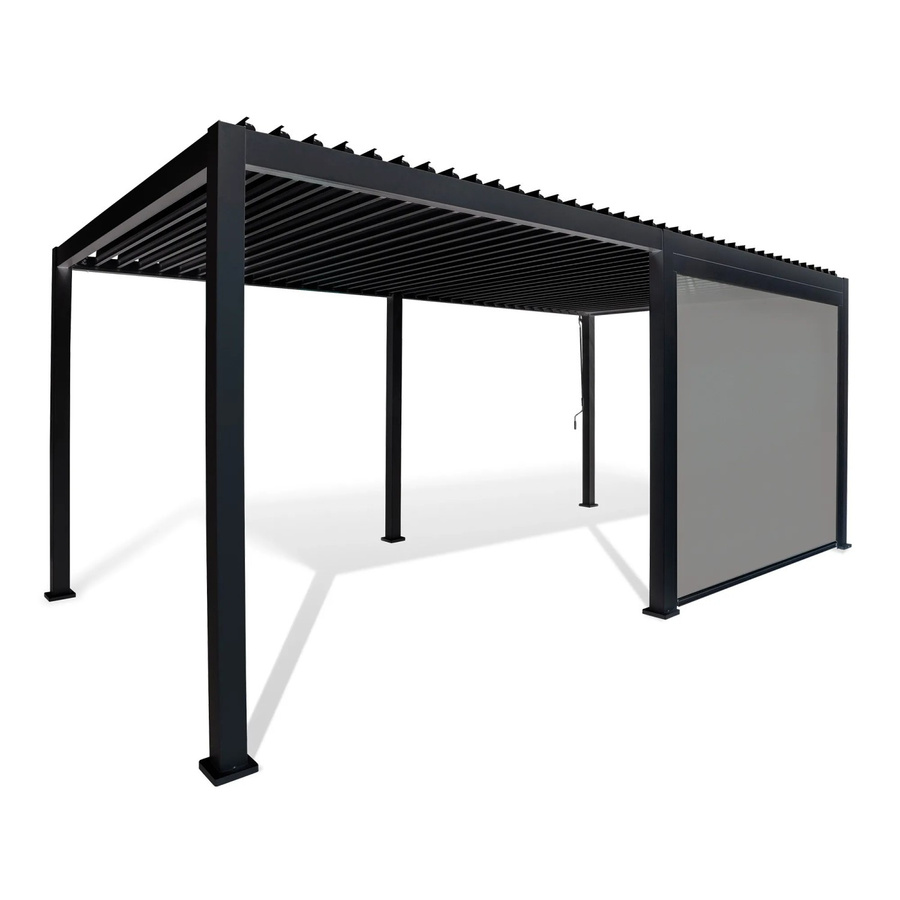 Barths Seitenrollo Anthrazit für Pergola Cadiz, Höhe: 265 cm - Bild 2
