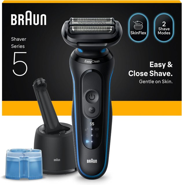 Braun Series 5 Elektrorasierer, Herren, Blau, Schwarz - Bild 1