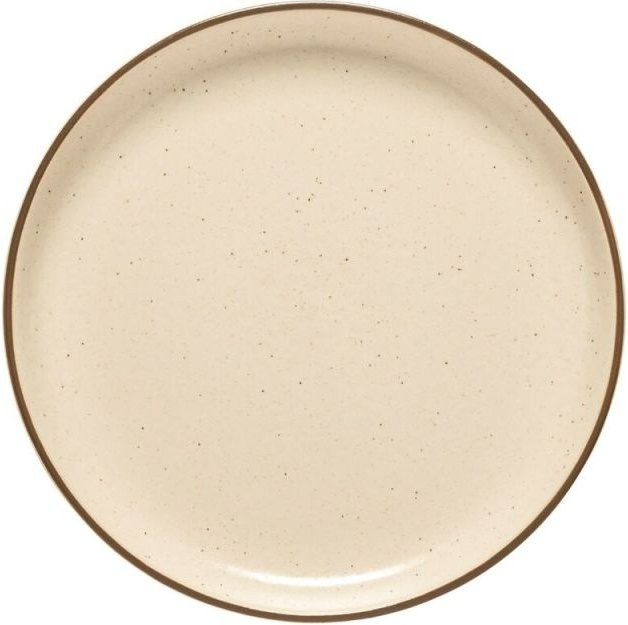 Costa Nova Runder Teller Pacifica aus Keramik, beige, 12er Pack, Durchmesser: 22,4 cm, Höhe: 2,5 cm - Bild 1