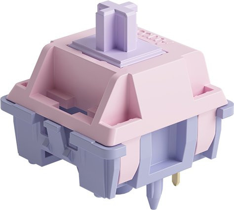 Akko Fairy Silent Switch 5-polig linear 50gf pink für mechanische MX-Tastaturen (45 Stück) - Bild 1