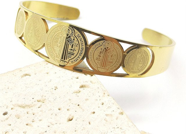 AFAWA Armband, Edelstahl, goldfarben, Unisex - Bild 1