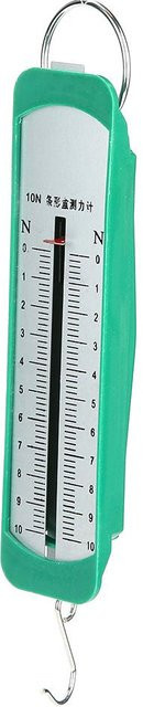 Mechanisches Federdynamometer mit 10N Newtonmeter für Stabphysik Experimente in Weiß und Grün von Painter - Bild 1