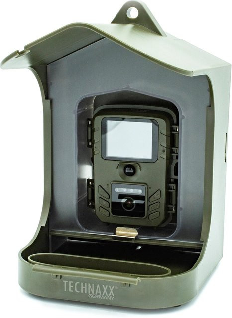 Technaxx Birdcam TX-165 FullHD Wildkamera mit Tonaufzeichnung und Klemmhalterung in Grün und Schwarz - Bild 1