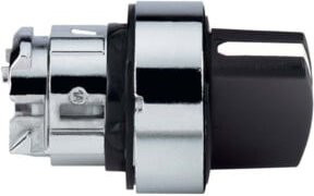 Schneider Electric Wahlschalter 2-Stufen Rastung Schwarz ZB4BD2 aus Metall - Bild 1