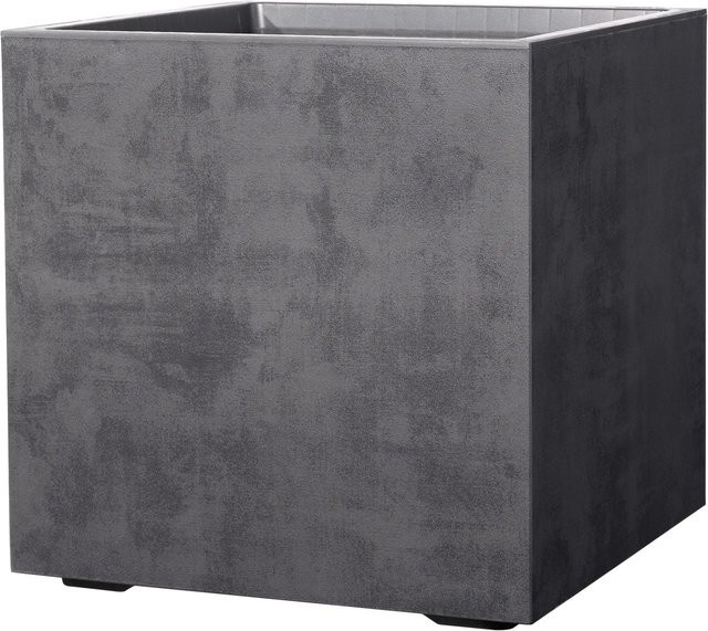 Deroma Pflanzkübel Cubo Millennium mit Rollen in Anthrazit B/T/H: 49 x 49 x 49 cm - Bild 1