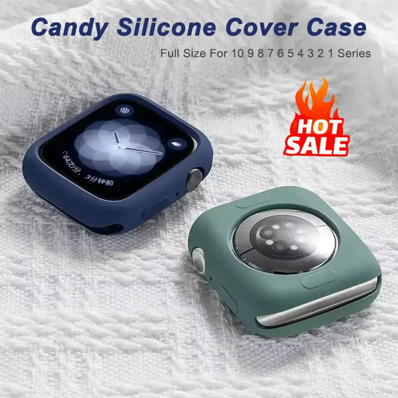 CAOWTAN Silikonhülle für Apple Watch, Green, Unisex - Bild 2