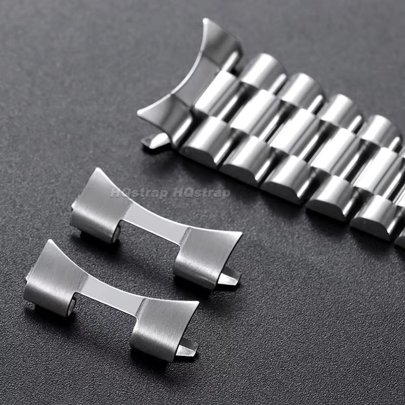 HQstrap Edelstahl-Adapter, gebogenes Ende, Silber, Unisex - Bild 2