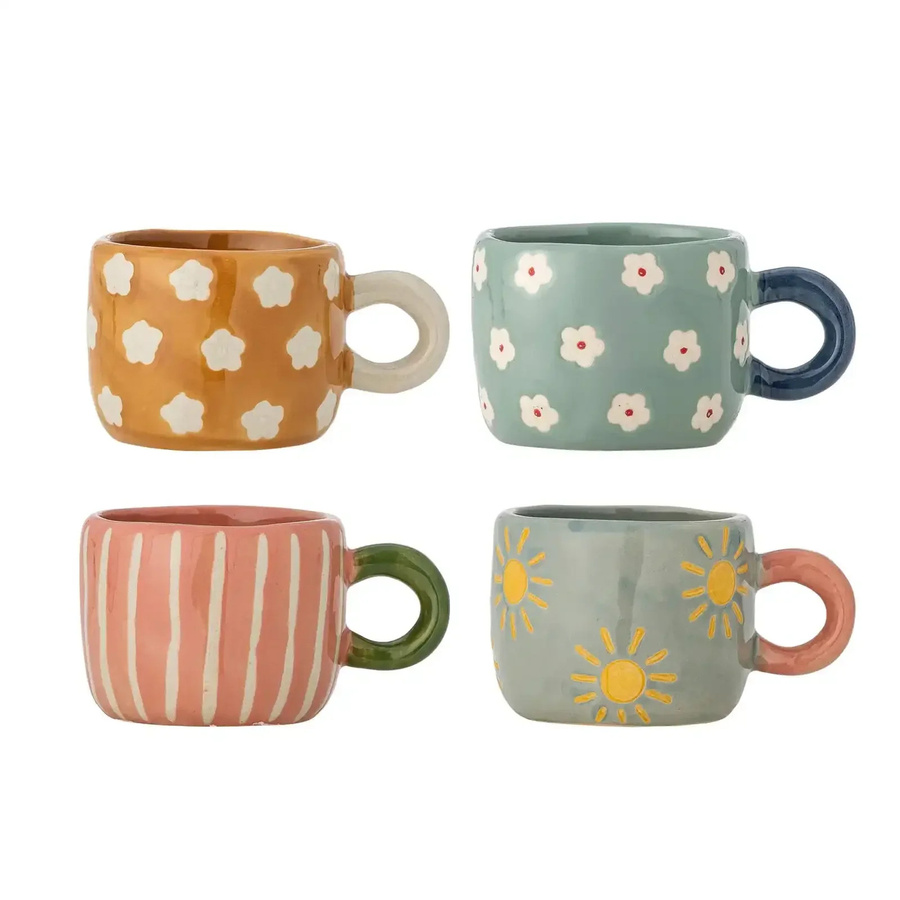 Bloomingville Mokkaset Multi Nini Set mit 4 Stück, 110 ml - Bild 1