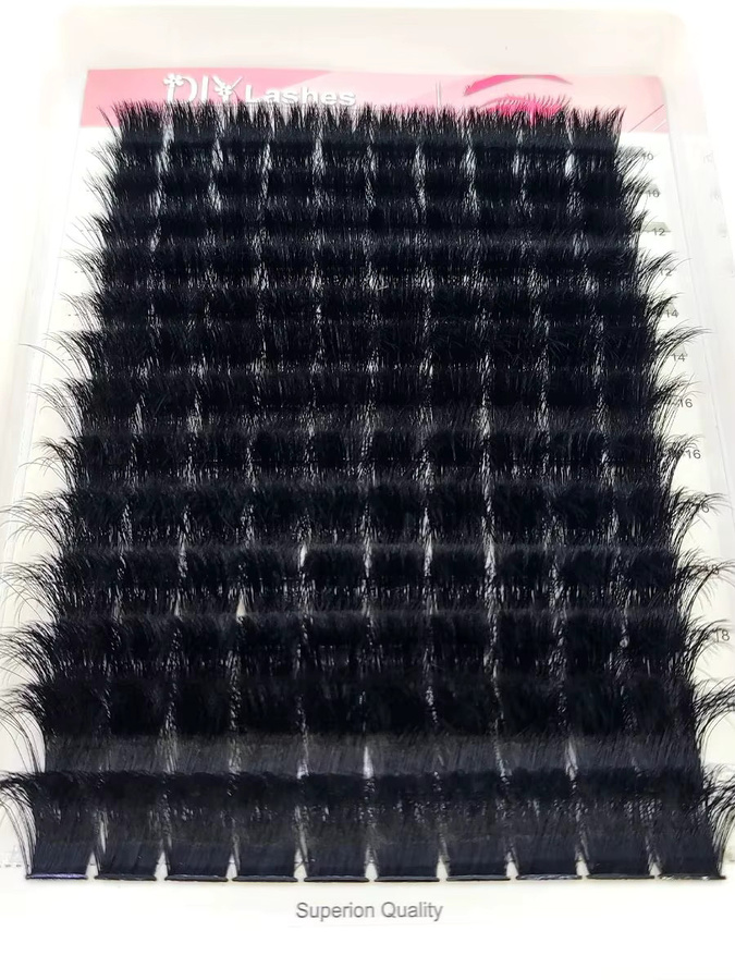 AMSDCN Wimpernbüschel, Russische D-Curl, 10-20mm, 0,07mm, Gemischte Länge - Bild 6