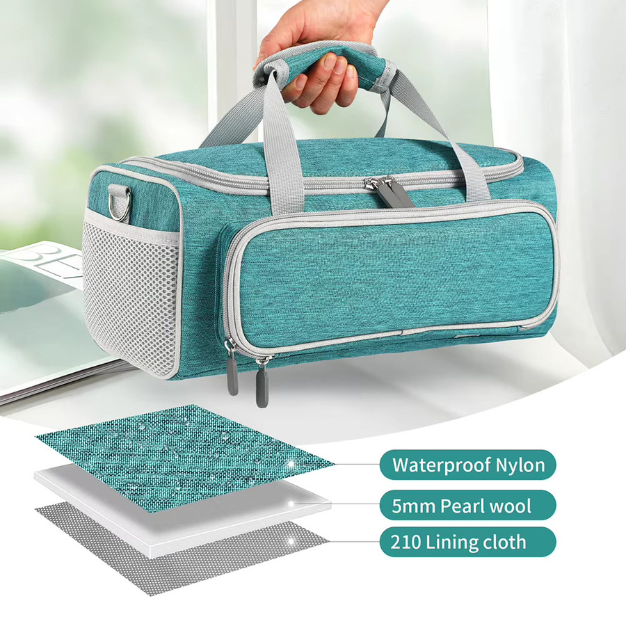 Cricut Tragetasche für Cricut Joy Xtra, wasserdichte Aufbewahrungstasche mit mehreren Fächern in Grün und Türkis - Bild 3