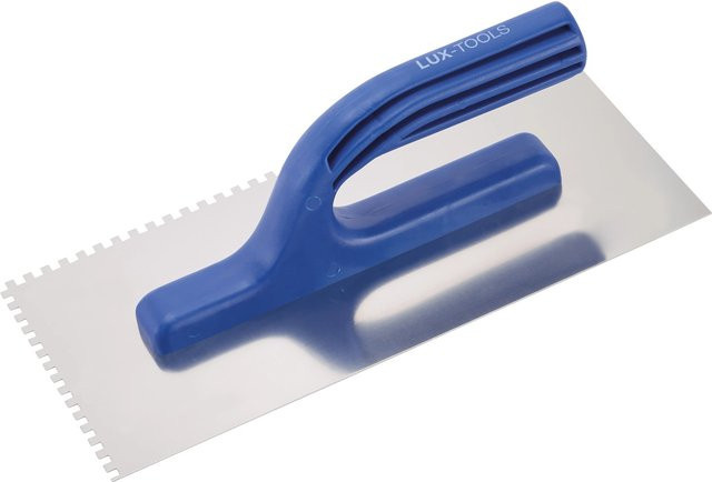 LUX-TOOLS Glättekelle aus Edelstahl in Blau, Breite: 20 cm - Bild 1